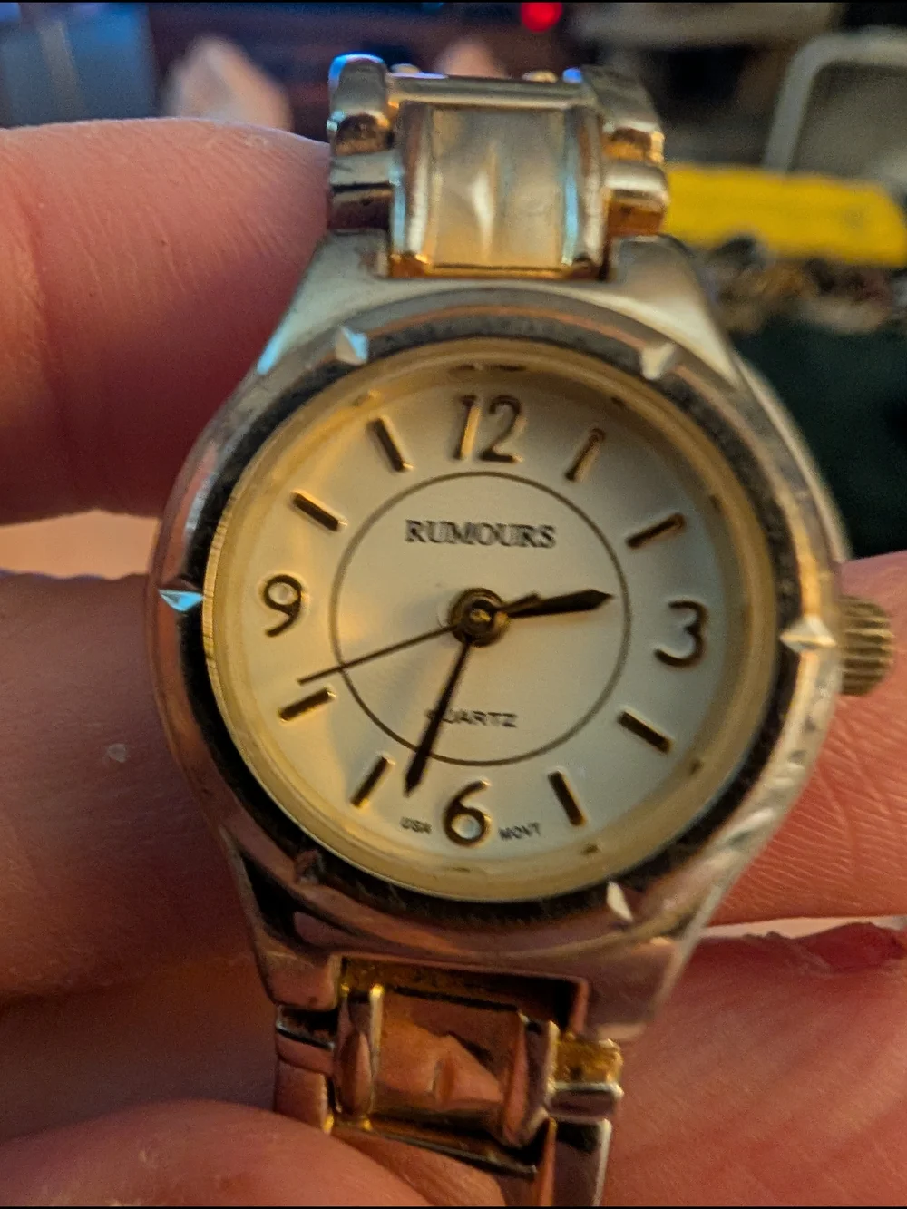 Rumours Two-Tone Quartz Ladies Watch - Gold & Silver Japanese Move Brand New Bat
